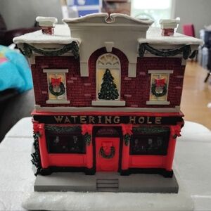 Hawthorne Village Firefighter Christmas Village Watering Hole Bar n Grill